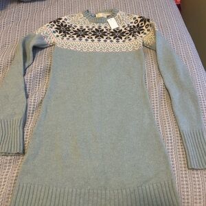 Aritzia TNA  Light Blue sweater dress